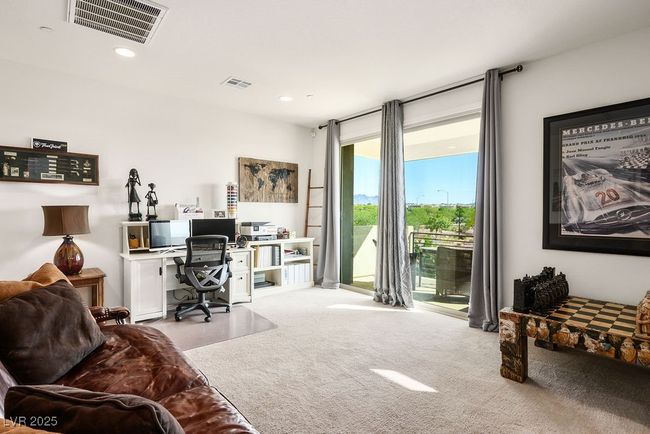 Carpeted home office with visible vents and recessed lighting | Image 32