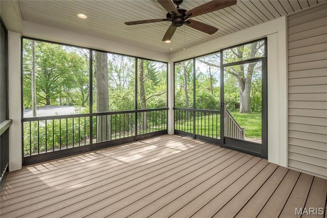 Unfurnished sunroom with ceiling fan | Image 42