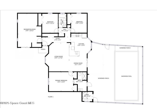 1005 Dallam Ave Nw, House other with 3 bedrooms, 2 bathrooms and null parking in Palm Bay FL | Image 9