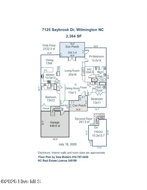 7125 Saybrook Dr, Wilmington, NC, 28405-6230 | Card Image