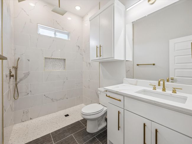 Full bath with vanity, walk in shower, and recessed lighting | Image 21