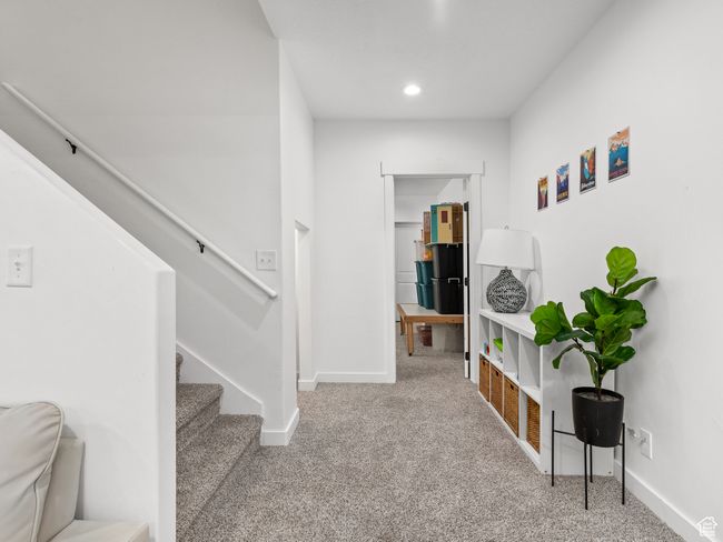 Staircase featuring carpet and recessed lighting | Image 48