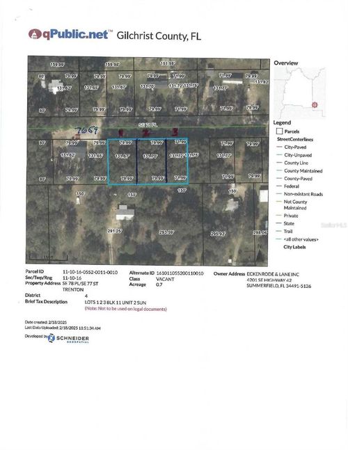 0 Se 78th Place, Trenton, FL, 32693 | Card Image
