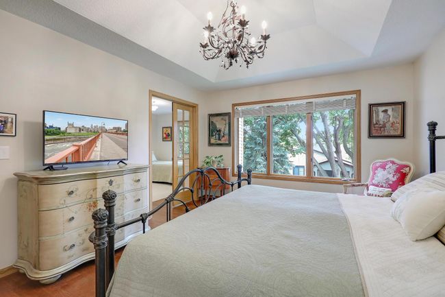 French doors lead to sitting room (or 2nd bedroom or office). | Image 21