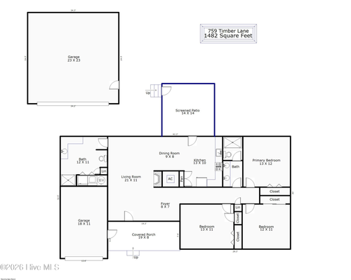 759 Timber Ln, Wilmington, NC, 28405-3836 | Card Image