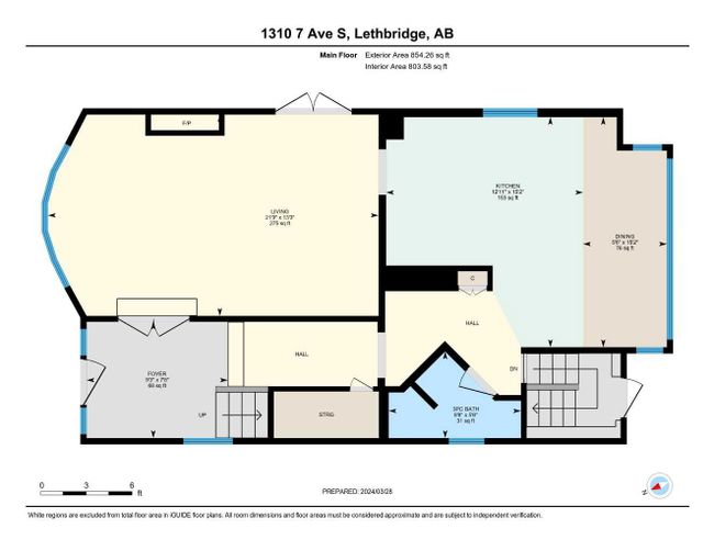 1310 7 Avenue S, Home with 4 bedrooms, 2 bathrooms and 4 parking in Lethbridge AB | Image 48