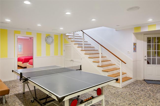 Rec room featuring wainscoting and recessed lighting | Image 16