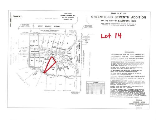 Lot 14 Baraboo Ct, Davenport, IA, 52804 | Card Image