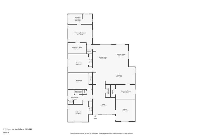 911 Peggy Ln, House other with 4 bedrooms, 3 bathrooms and 2 parking in Menlo Park CA | Image 38