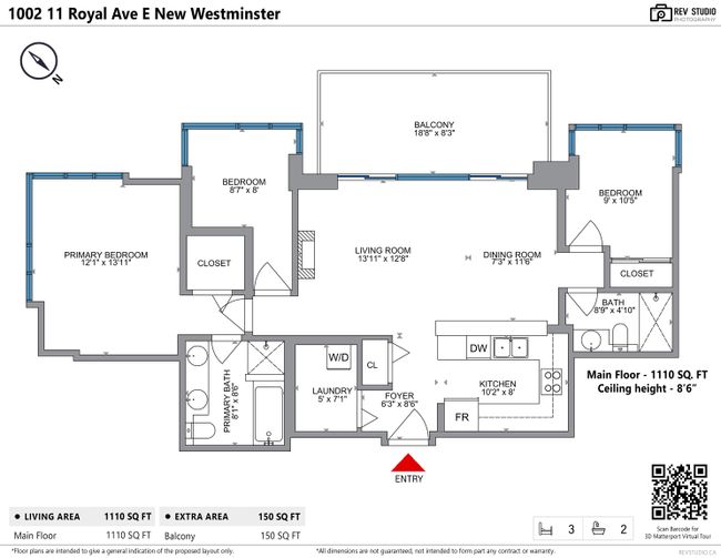 1002 - 11 E Royal Avenue, Condo with 2 bedrooms, 2 bathrooms and 2 parking in New Westminster BC | Image 31
