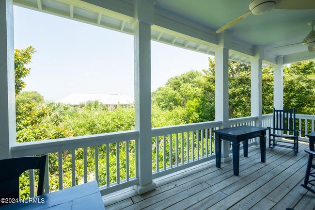 UPPER PORCH WITH VIEWS OF MARSH, CEILING FANS | Image 12