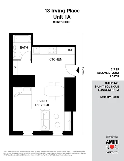 1a-13 Irving Pl, Brooklyn, NY, 11238-2559 | Card Image