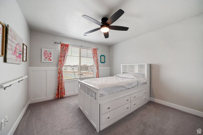 Upstairs Bedroom 3 With Wainscoting and Ballet Barre | Image 30