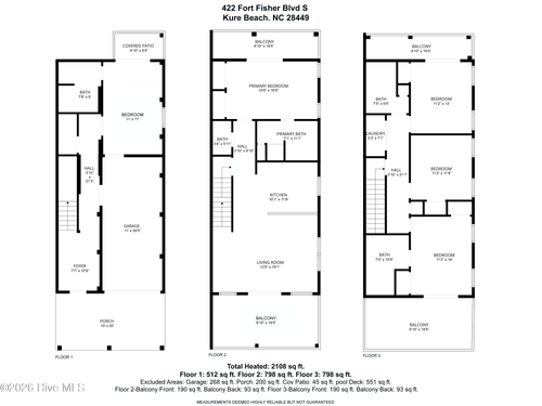 unit-a-422 Fort Fisher Blvd S, Kure Beach, NC, 28449-3732 | Card Image