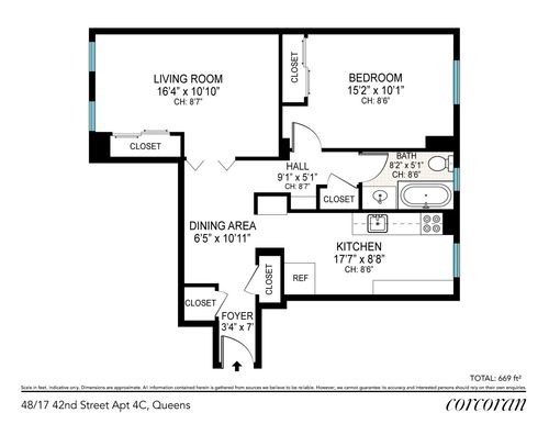 4c-48-17 42nd St, Sunnyside, NY, 11104-3154 | Card Image