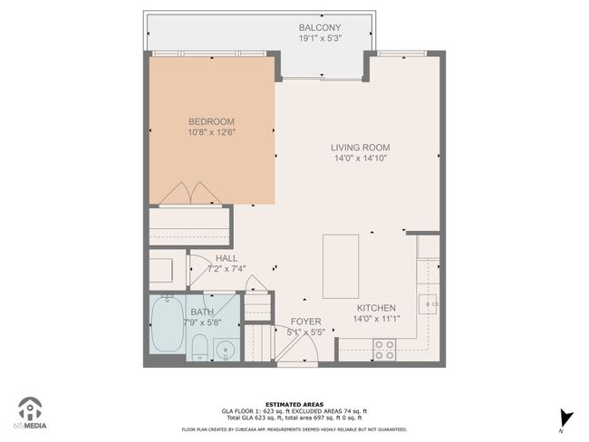 APT-1410 - 600 12 Th Ave S, Condo with 1 bedrooms, 1 bathrooms and 1 parking in Nashville TN | Image 51