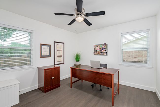 This bedroom serves as an office - it does have a closet not shown in the photo. This room has a lovely view of the backyard setting. | Image 21