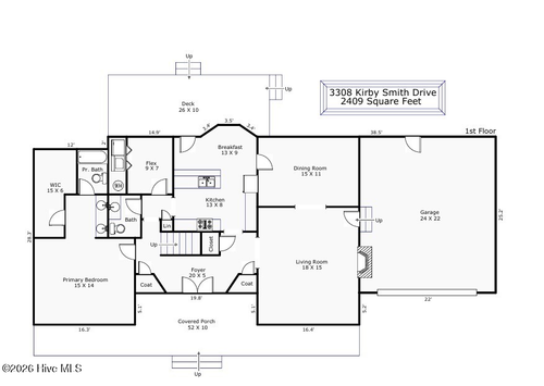 3308 Kirby Smith Dr, Wilmington, NC, 28409-6982 | Card Image