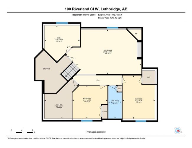 100 Riverland Close W, Home with 4 bedrooms, 3 bathrooms and 5 parking in Lethbridge AB | Image 50