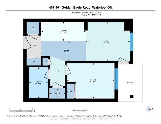 407 - 101 Golden Eagle Rd, Condo with 1 bedrooms, 1 bathrooms and null parking in Waterloo ON | Image 32