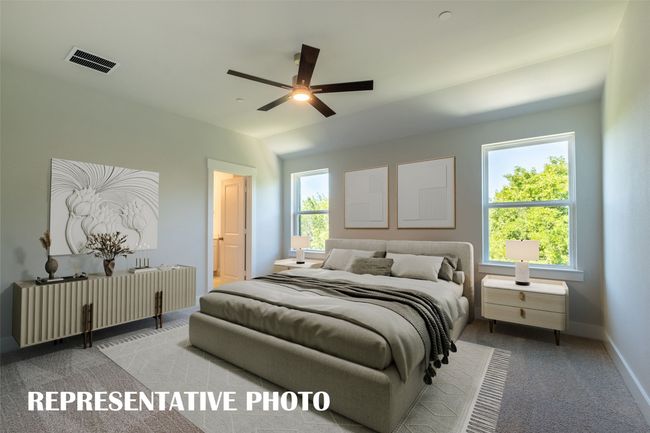 You'll find a dreamy owner's suite designed for rest & relaxation in our beautiful Estate floor plan. REPRESENTATIVE PHOTO VIRTUALLY STAGED | Image 10