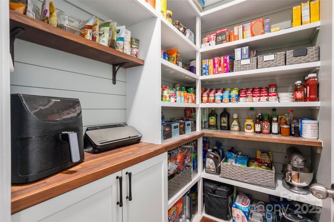 Custom pantry with shiplap and walnut countertop | Image 10