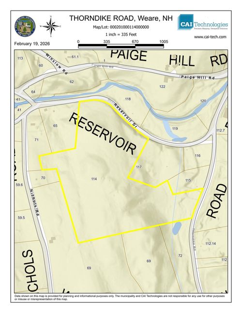 Map 201 Lot 114 Thorndike Road, Weare, NH, 03281 | Card Image