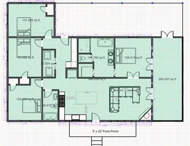 Floor plan used for Sq footage of each room, all blue prints in HD are available including electrical layout | Image 16