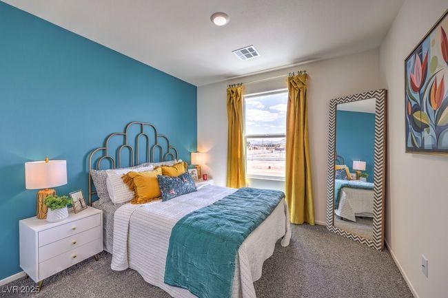 Carpeted bedroom with visible vents and baseboards | Image 29