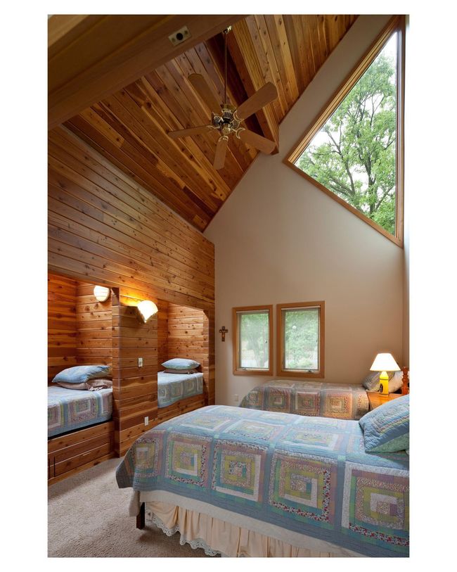 The light reflecting off the tongue and groove wood in the St. Francis | Image 106