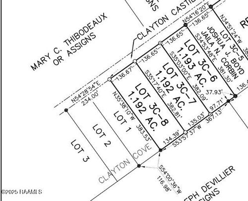 Lot 3c-7 Clayton Castille Rd, Breaux Bridge, LA, 70517 | Card Image