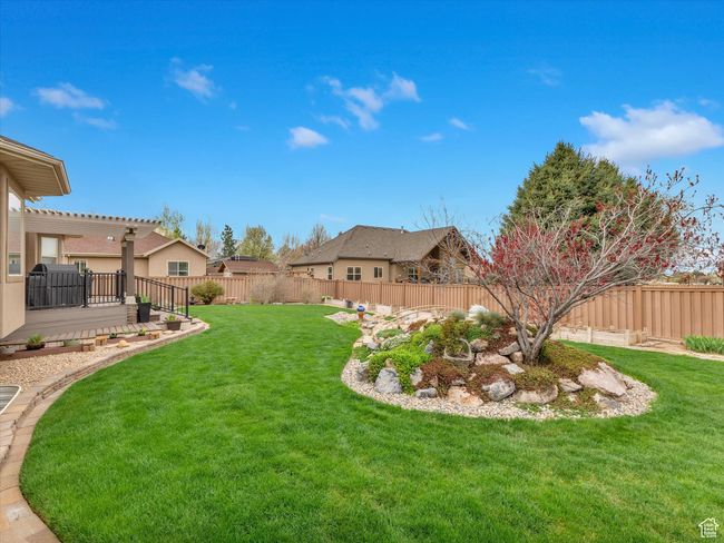 View of yard with a fenced backyard | Image 45