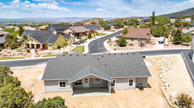 Aerial view of residential area featuring mountains | Image 57