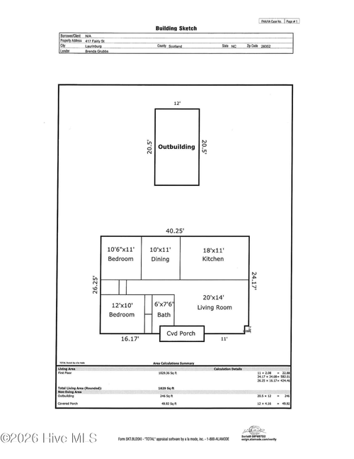 417 Fairly St, Laurinburg, NC, 28352-3658 | Card Image