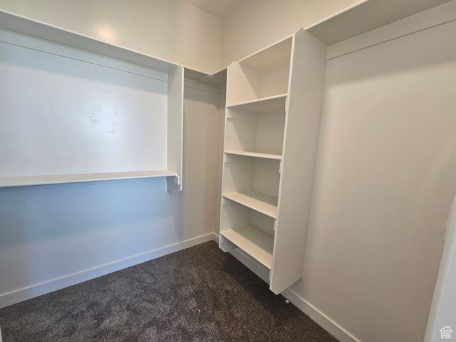 Spacious closet with dark colored carpet | Image 19