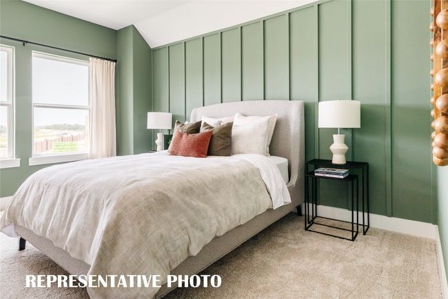 Nicely sized secondary bedrooms can be found in all of our homes in the Enclave at Chadwick Farms. REPRESENTATIVE PHOTO OF MODEL HOME | Image 9