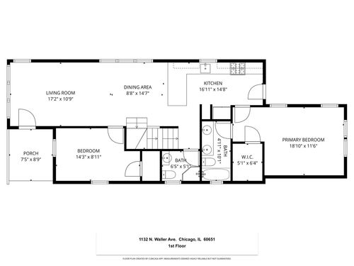 1132 N Waller Ave, CHICAGO, IL, 60651-2613 | Card Image