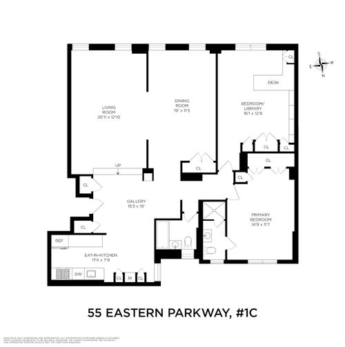1c-55 Eastern Pkwy, Brooklyn, NY, 11238-5911 | Card Image