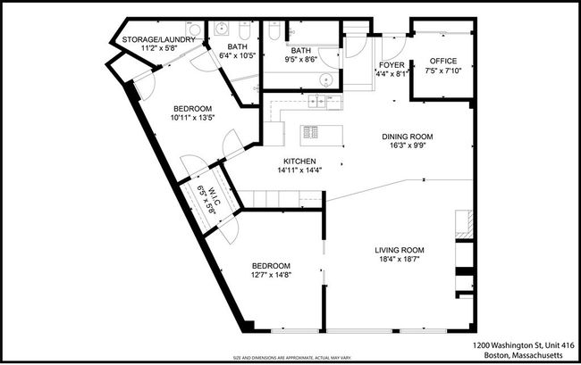 APT-416 - 1200 Washington St, Condo with 2 bedrooms, 2 bathrooms and null parking in Boston MA | Image 18