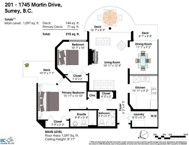 201 - 1745 Martin Drive, Condo with 2 bedrooms, 2 bathrooms and 1 parking in Surrey BC | Image 29