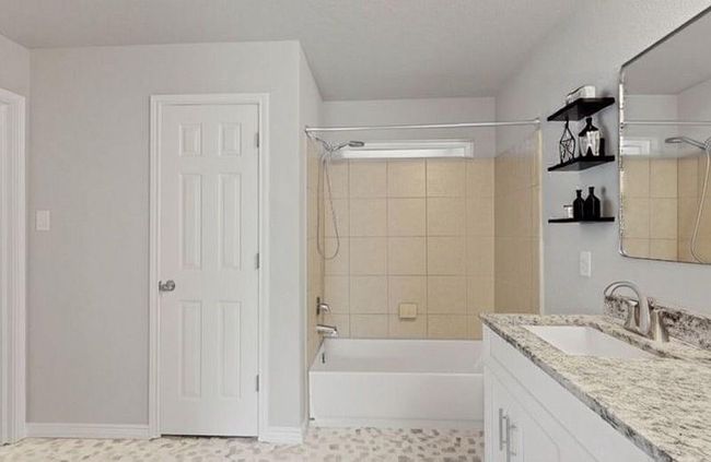 Primary Bath w/virtual staging shelves | Image 17