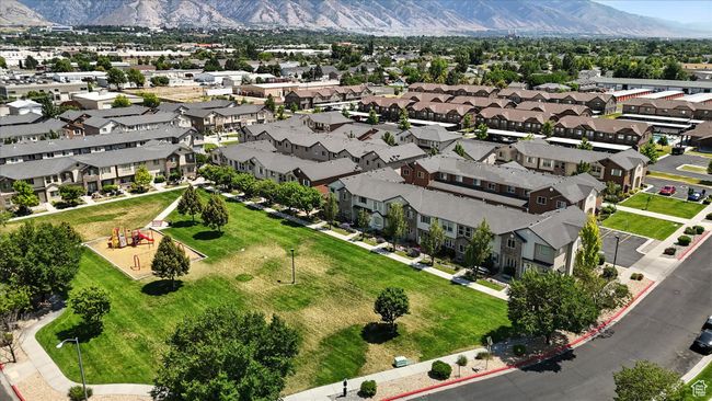 Aerial view of residential area with a mountain backdrop | Image 37