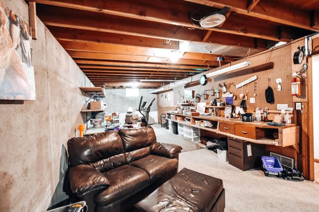 Your creative space! Do you want to finsih off the lower level? There is lots of storage currenlty as well as a great work bench area! If you need larger common areas; home gym, additional office, toy room, or bdr(add egress) her is the space! | Image 20