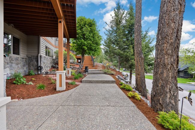 Walkway to front entry - low-maintenance landscaping with drip system | Image 57