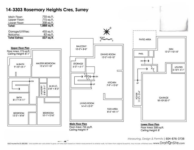 14 - 3303 Rosemary Heights Cres, Townhouse with 3 bedrooms, 3 bathrooms and 4 parking in Surrey BC | Image 39