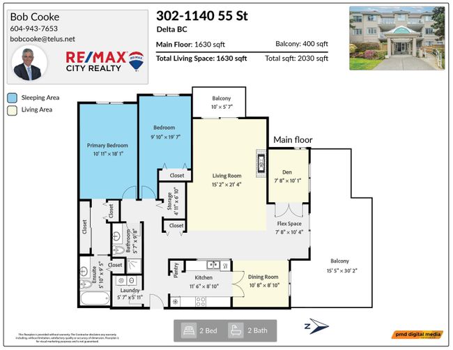 302 - 1140 55 Street, Condo with 2 bedrooms, 2 bathrooms and 1 parking in Delta BC | Image 30