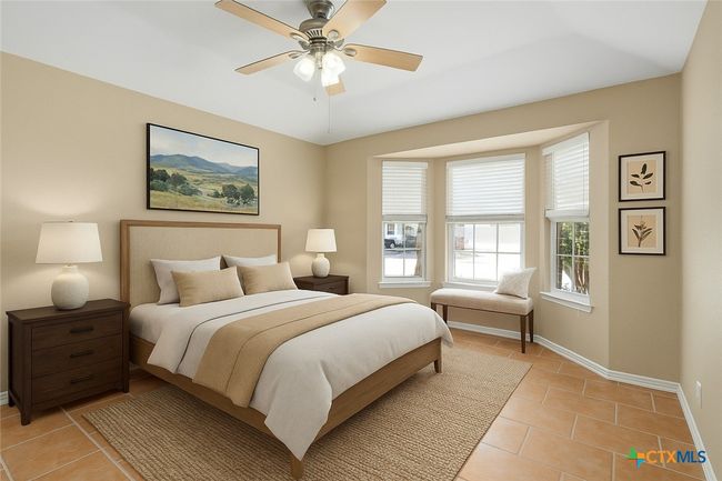 Virtually staged Bedroom 2 | Image 5