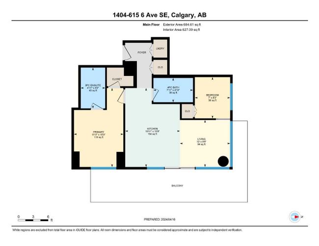 1404 - 615 6 Avenue Se, Home with 2 bedrooms, 2 bathrooms and 1 parking in Calgary AB | Image 27
