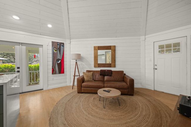 Living room featuring recessed lighting and wood finished floors | Image 7