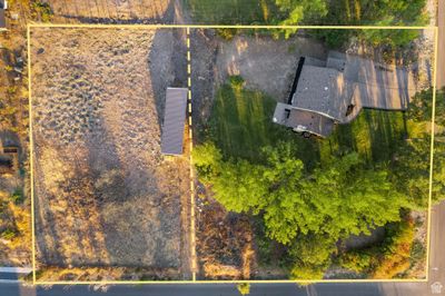 Drone/aerial view, 1.22 acre corner lot, 0.7-acre pasture, potential to subdivide and sell or build | Image 3